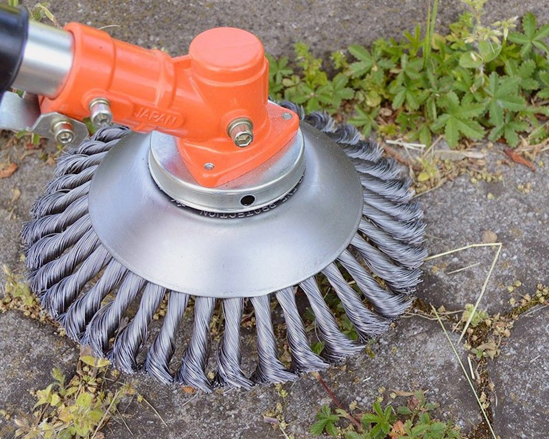 NGP Ukrudtsbørste – Stål Ø200 mm – Ø20 / 25,4 mm (inkl. adapter) - Billede 2